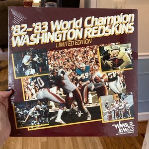 unopened 82-83 world champion Wash. redskins (commanders) limited edition vinyl